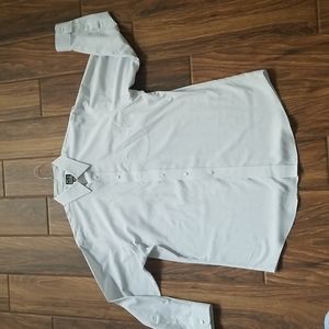 JOS A. BANK TRAVELER'S COLLECTION TAILORED FIT BUTTON SHIRT SIZE 17-33